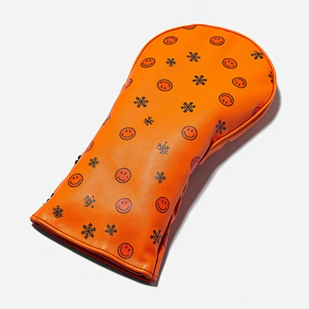 Golf Driver /Wood Club Set Cover z wzorem uśmiechu