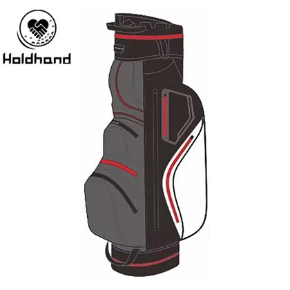 Fabrycznie-zaprojektowana torba golfowa klasy premium o pełnej długości: 14-miejscowe zarządzanie klubem i hydrofobowa ochrona materiału