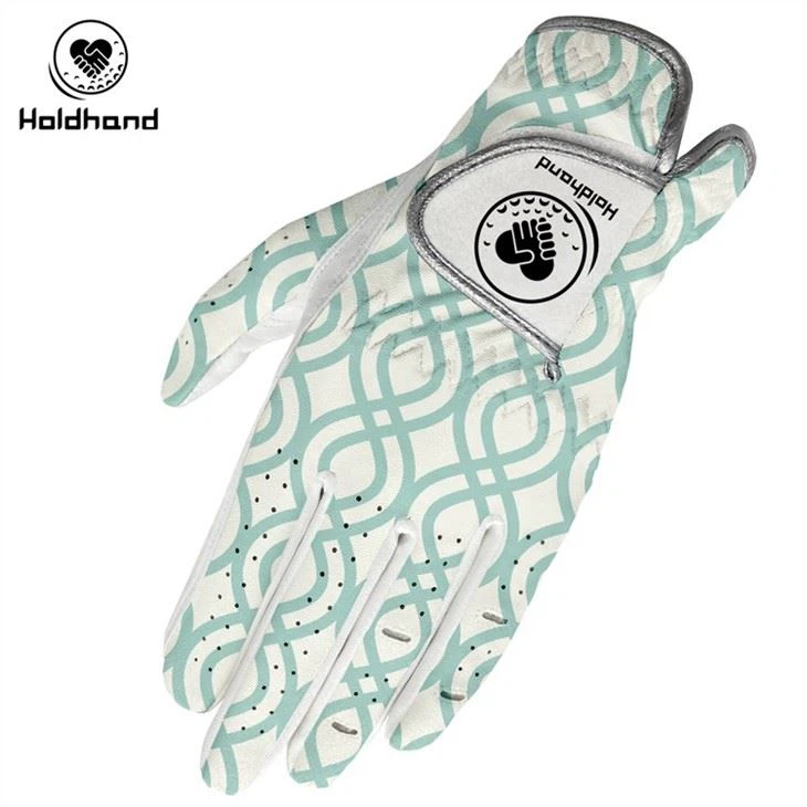 Softness And Comfortable Touching PU Cabretta Golf Gloves Custom Pattern OEM