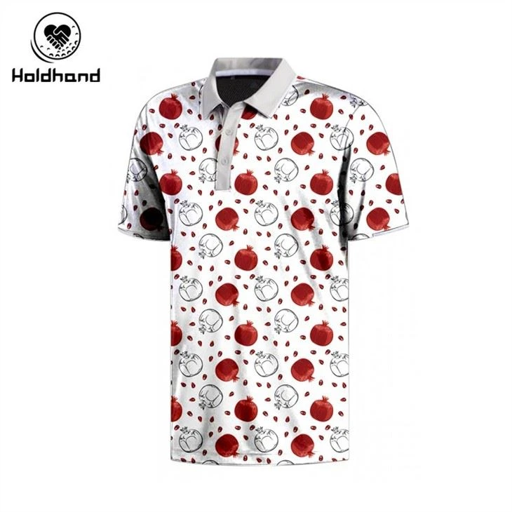 Wholesales Customized Logo Label 100% Polyester Flat Collar Golf Polo Printed Uniform Short Sleeve Polo Tshirts For Men