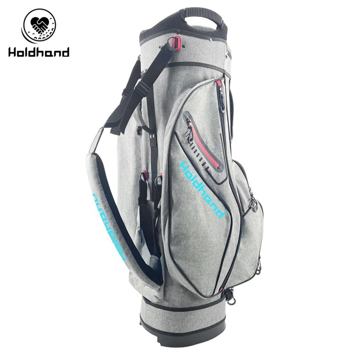 Golf Cart Bag With 15 Way Top Dividers, Lightweight With Individual Putter Well & 7 Pockets, Cooler Bag, Shoulder Strap & Rain Hood, Portable Golf Carry Bag For Men & Women